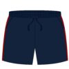 Game Navy Short with Red Stripe - 13-14